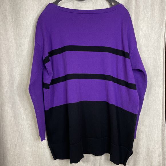 Lauren Ralph Lauren Women’s Preppy Gold Button Shoulder Knit Sweater Size 1X - Picture 6 of 7